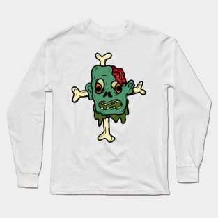 Zombie head monster head Long Sleeve T-Shirt